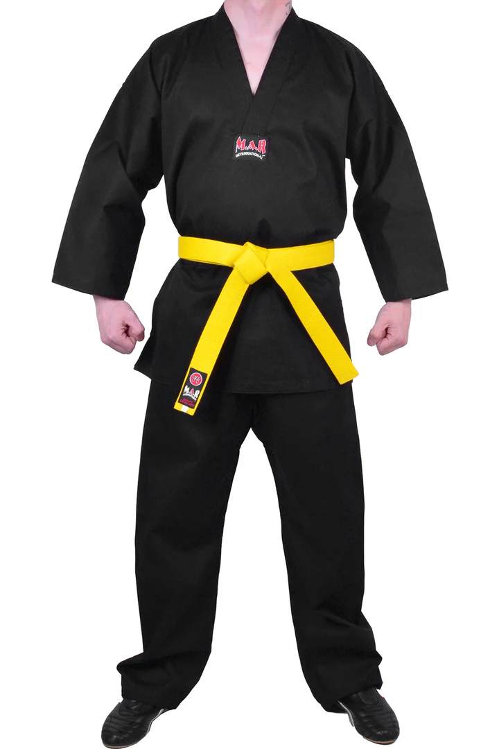 Black V Neck Karate Uniform